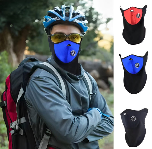 Pack Of 01 Windproof Bike Mask Half Face Motorcycle Masks For Men