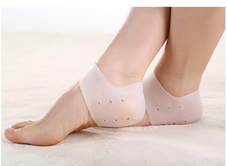 Pair of half Heel Pain Anti Crack Silicone Set - Anti Crack