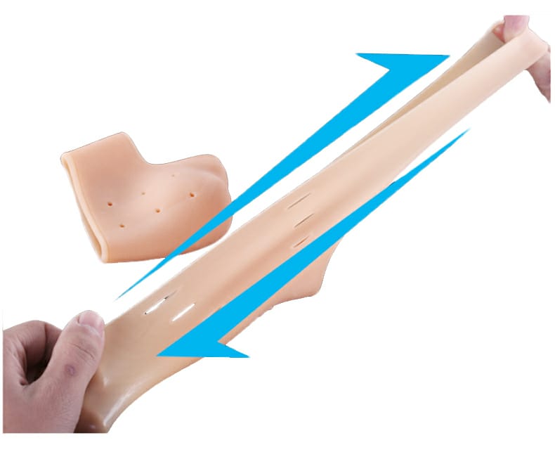 Pair of half Heel Pain Anti Crack Silicone Set - Anti Crack