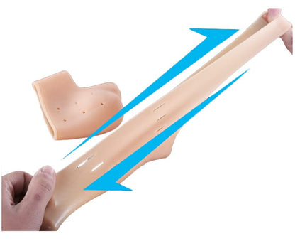 Pair of half Heel Pain Anti Crack Silicone Set - Anti Crack