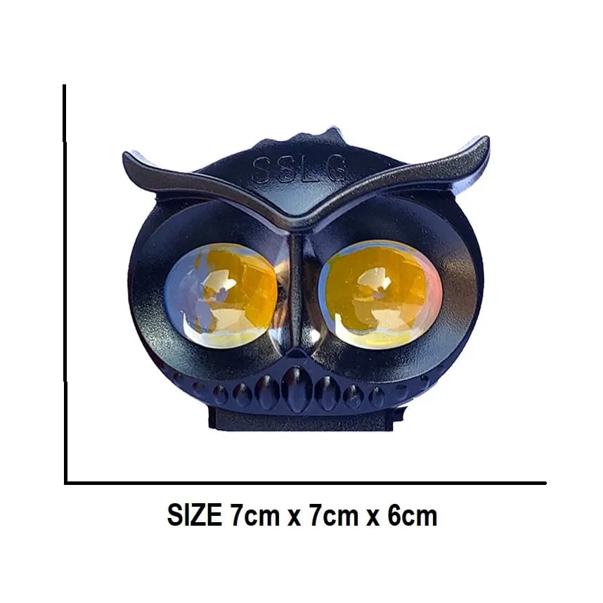 OWL Shape Fog Flash light Low &amp; High Beam Owl Plastic Body