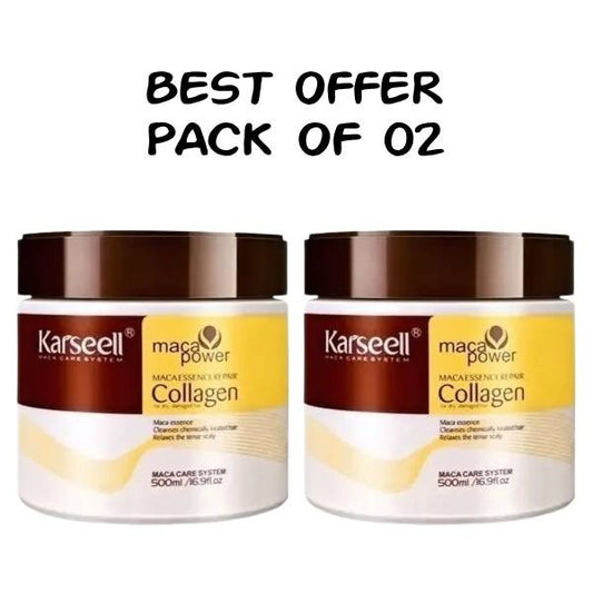 Pack Of 02 | Sealed Packed | Karseell Hair Mask Collagen Treatment