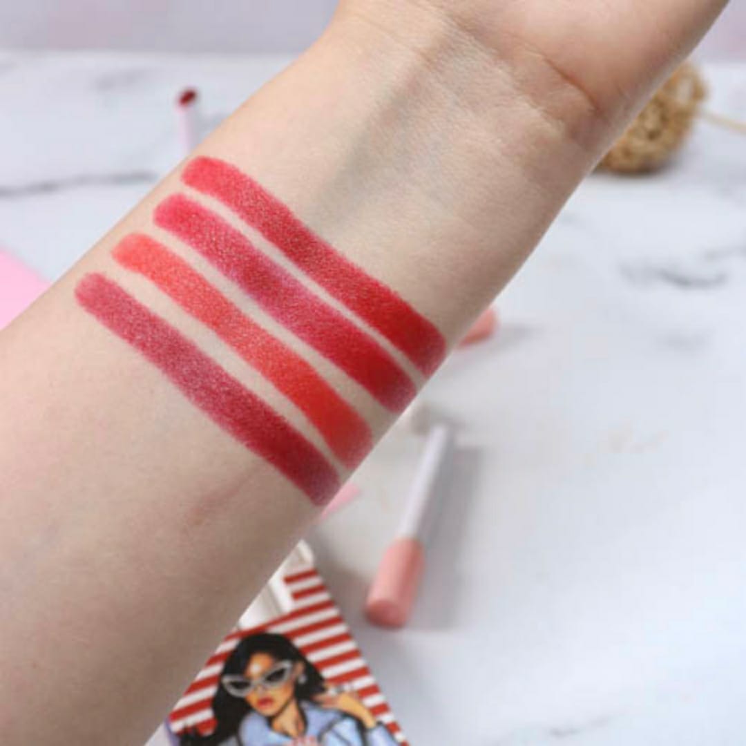 4 Pcs High Pigment Warda Beauty Little Smoke Mate Lipstick - Random