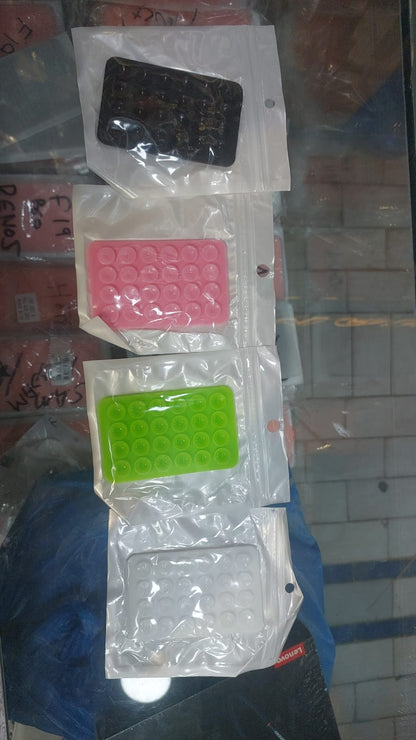 Mobile Phone Silicone Suction Cup Square Mobile Phone Single-Sided Case Anti-Slip Holder