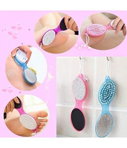 4 In 1 Foot Scrubber | Multi Use Pedicure Paddle Brush