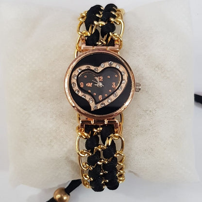 Girl Stainless Steel Bracelet Stylish Watch (without Box)