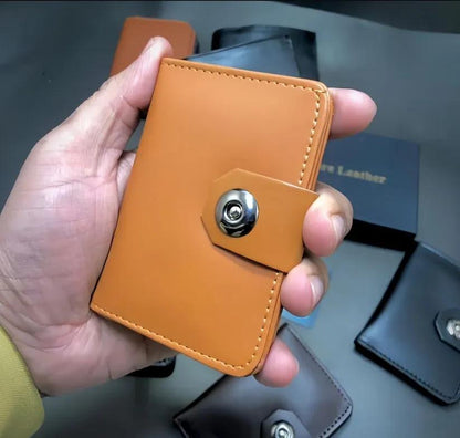 Plain Leather Smart Wallet for Male And female Easy To