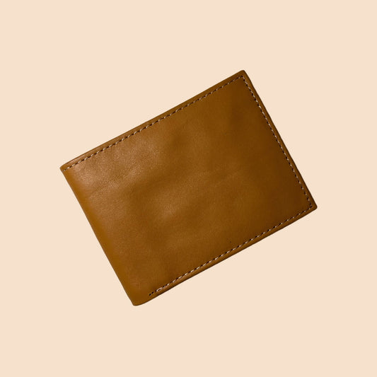 buffalo Leather Plain Wallet Men Short Wallet Purse Small Vintage Wallets