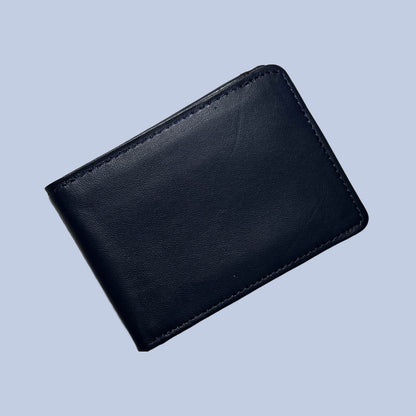buffalo Leather Plain Wallet Men Short Wallet Purse Small Vintage Wallets