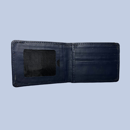 buffalo Leather Plain Wallet Men Short Wallet Purse Small Vintage Wallets