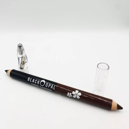 2 in 1 BLK/OPL Eye Pencil With Sharpener, Makeup 2 Colors
