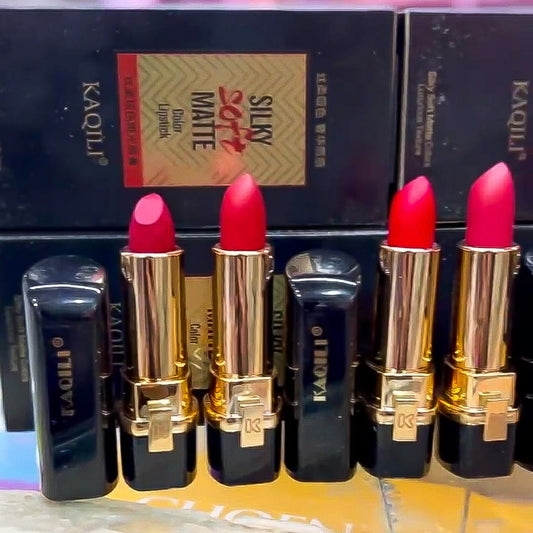 (Pack of 6) High Pigment Smooth Lipstick, Smooth Texture, Glossy Finish (random