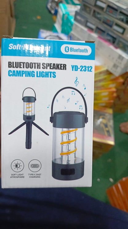 Wireless Speaker Lantern - Bluetoooth Camping RechargeableLight, Outdoor Stereo Lantern | Portable