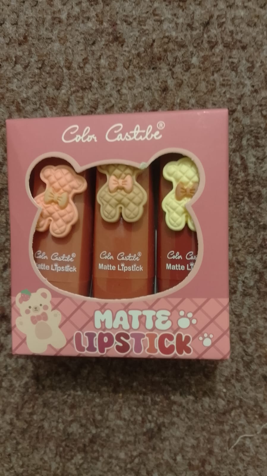 pack of 3 Color castle pigmented lipsticks pack