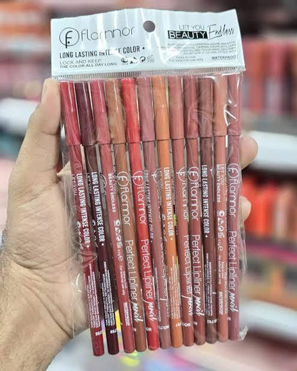 Flormar lip pencils shades of nude Color Multicolor Package Includes 6 x