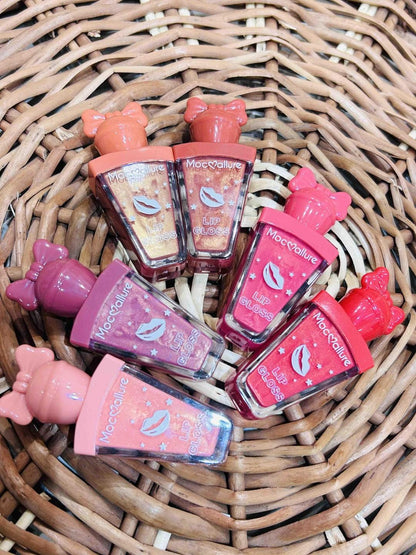 Pack Of 6 Mocallure Bow Style Cute Lipgloss High Pigment