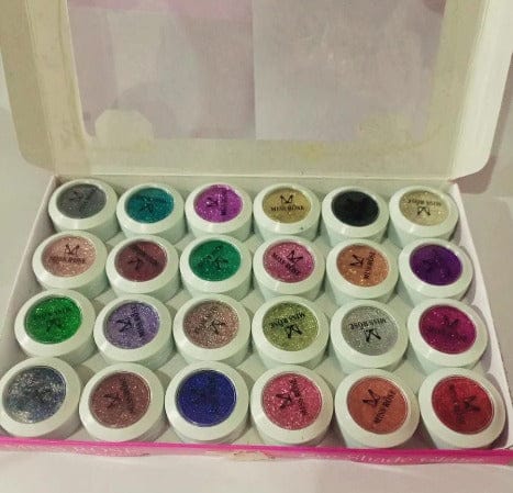 Shimmer Glitter Eyeshadow Glitter Powder Set Face &amp; Eye high Pigmented (Random