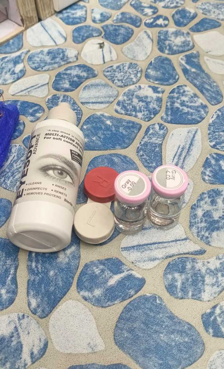 Eye Soft Eyes Color Lenses Eye Lenses With Water Bottle For