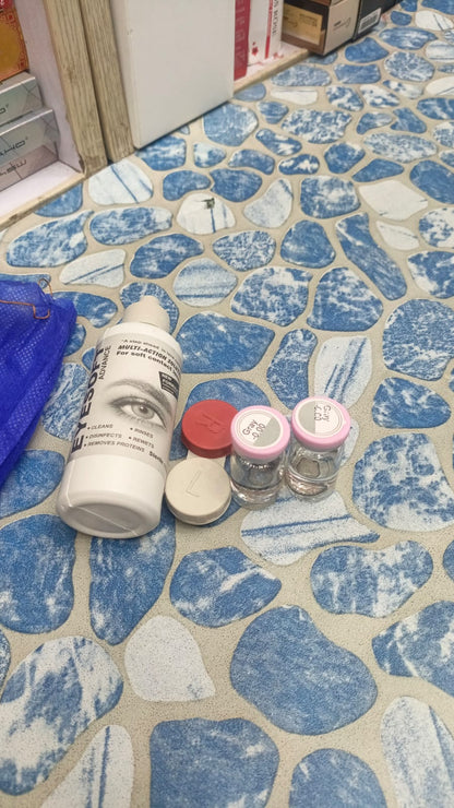 Eye Soft Eyes Color Lenses Eye Lenses With Water Bottle For