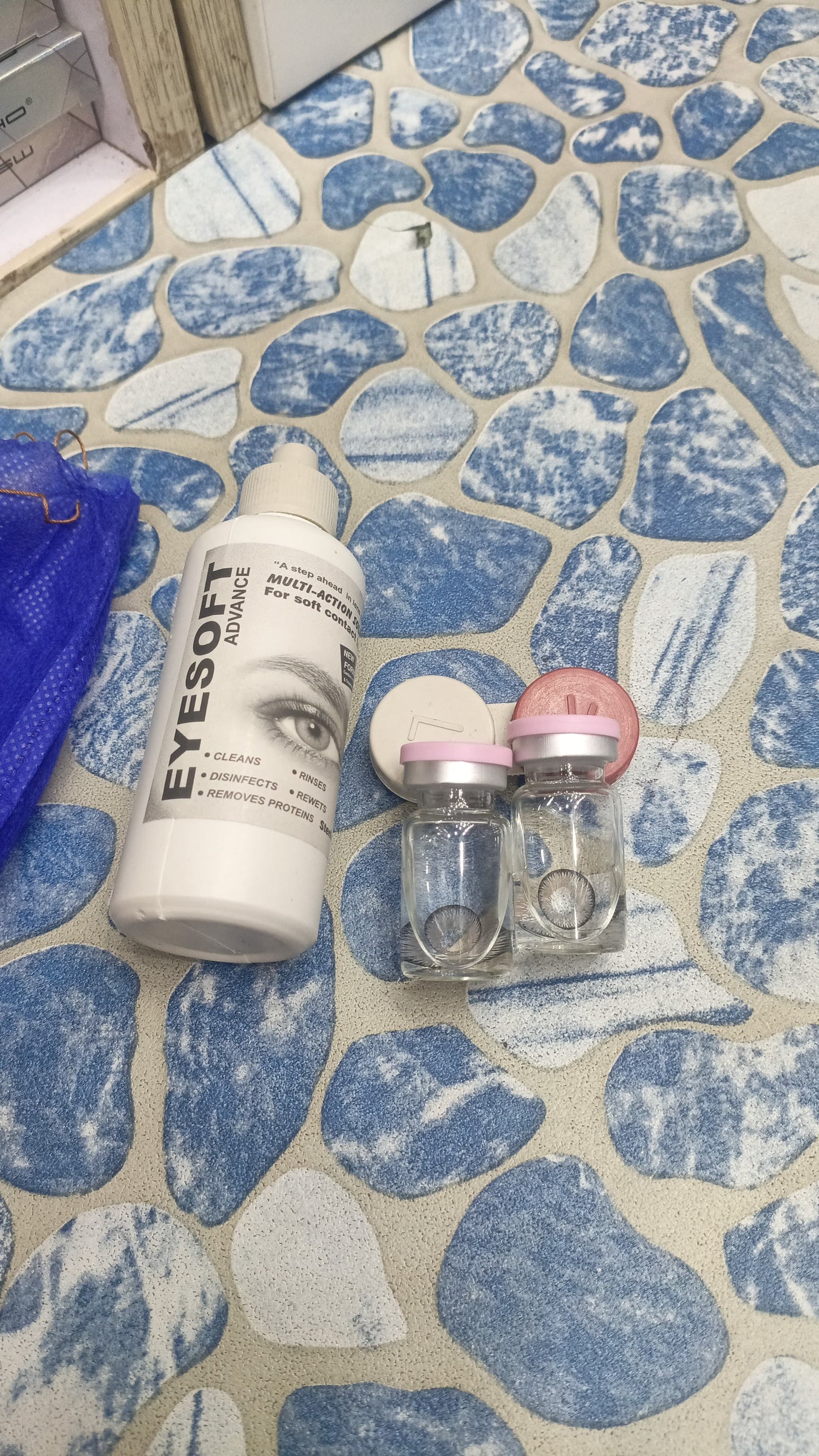 Eye Soft Eyes Color Lenses Eye Lenses With Water Bottle For