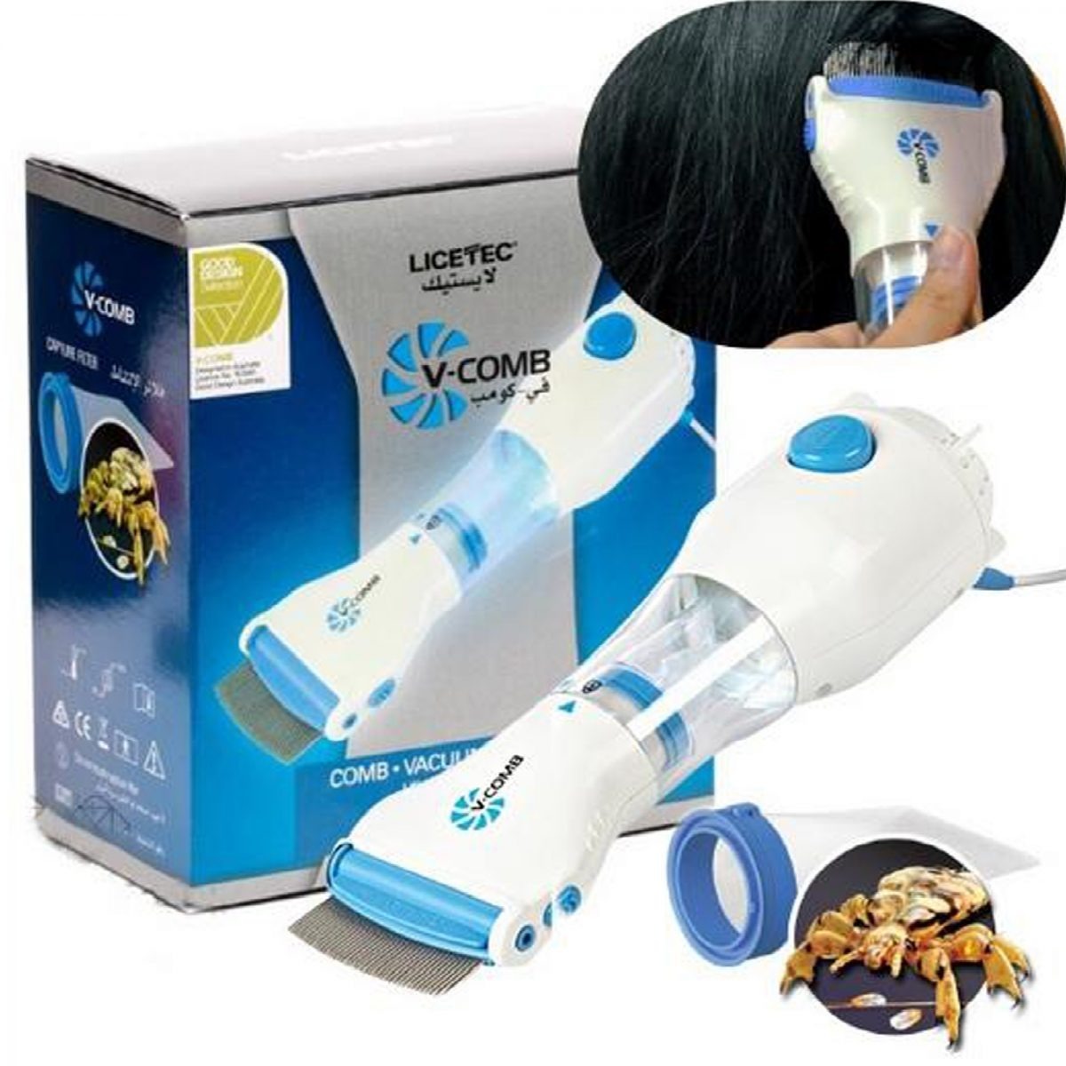 Electric Anti Lice V Comb Machine Smart, Compact and Sleek Design