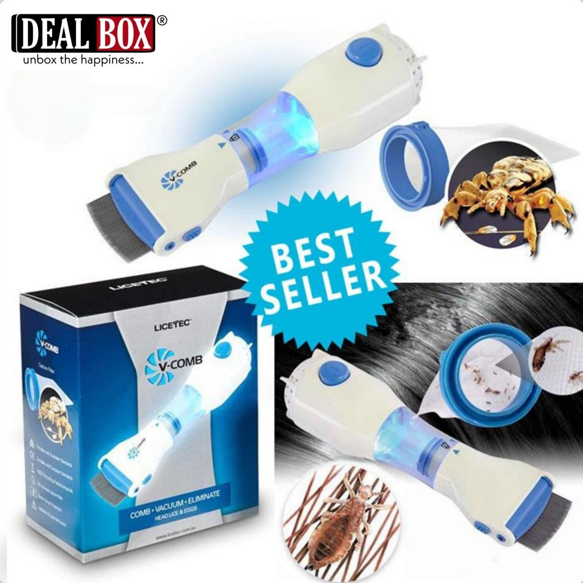 Electric Anti Lice V Comb Machine Smart, Compact and Sleek Design