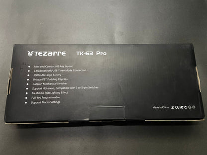 Tezarre TK-63 PRO RGB Wireless Mechanical RGB Gaming Keyboard RGB Backlight Mini