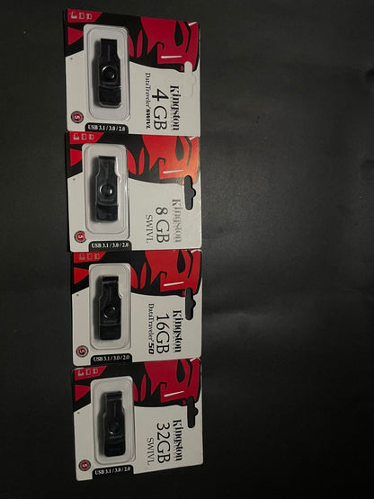 The Kingston DataTraveler USB 3.0 High-Speed Data Transfer Portable Design Flash Drive