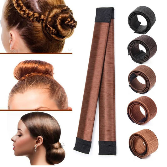 beautiful French Braid Hair Ladies Bun Making Tool / Hair Styling