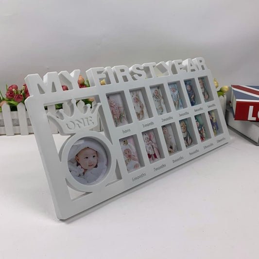 Newborn Baby Photo Frame Baby Pictures Plastic Frame For 12 months Monthly