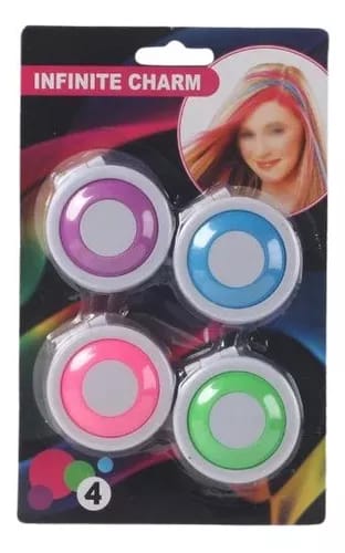 Pack Of 4 Temporary Hair Chalks 4 Colors Hair Dye Powder