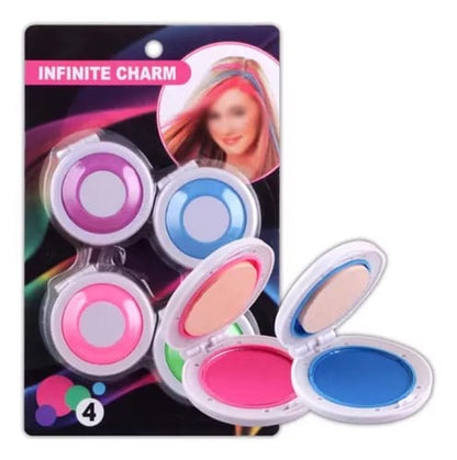 Pack Of 4 Temporary Hair Chalks 4 Colors Hair Dye Powder