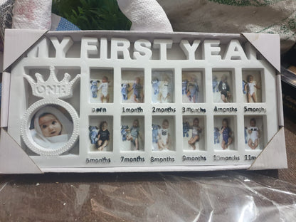 Newborn Baby Photo Frame Baby Pictures Plastic Frame For 12 months Monthly
