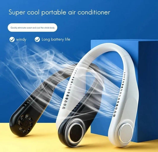 SurroundFan New Portable Bladeless Neck Fan Foldable, Hands-Free Cooling for Travel