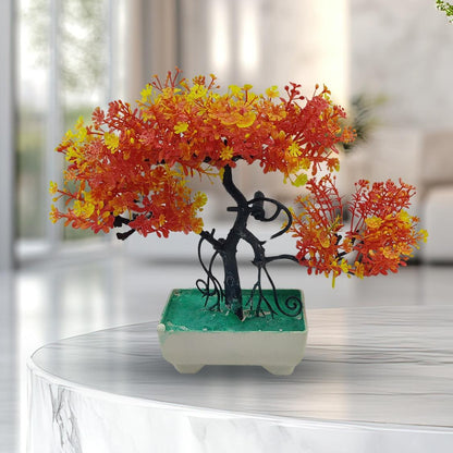 Orange Artificial Bonsai Tree ( 1 Piece ) Bonsai