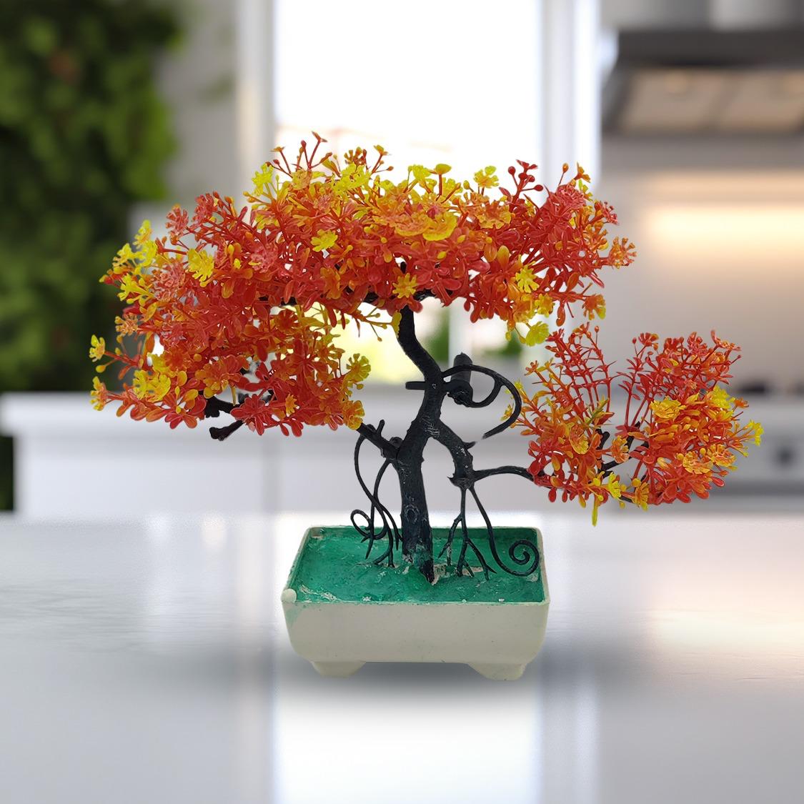 Orange Artificial Bonsai Tree ( 1 Piece ) Bonsai