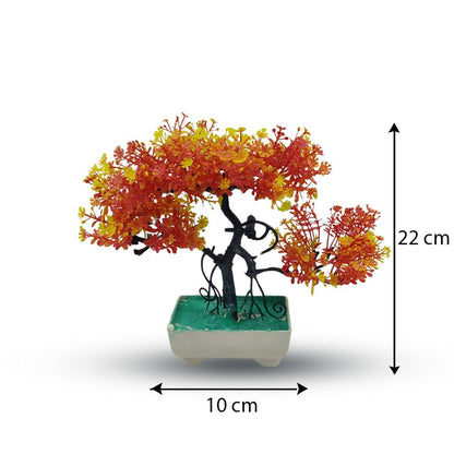 Orange Artificial Bonsai Tree ( 1 Piece ) Bonsai