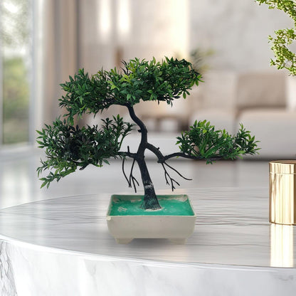 Green Artificial Bonsai Tree ( 1 Piece ) Bonsai Tree