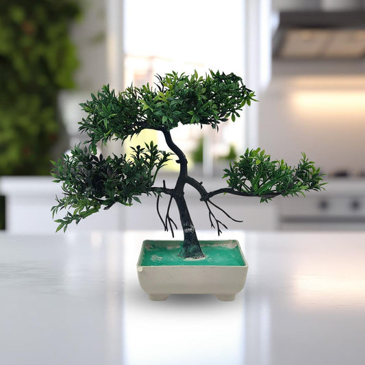 Green Artificial Bonsai Tree ( 1 Piece ) Bonsai Tree