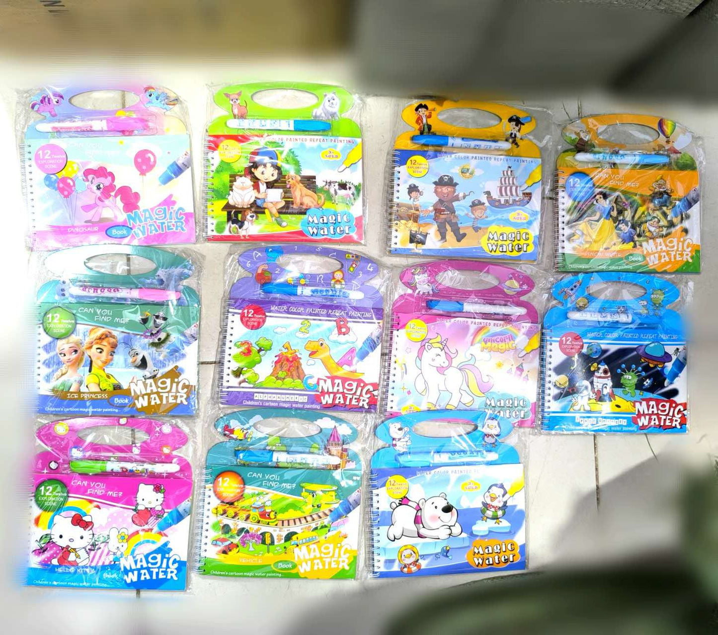 New Magic Water Book Painting Drawing Coloring Board Book Magic Water Pen