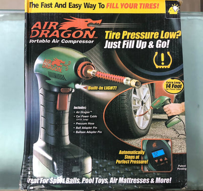 Air Dragon Portable Air Compressor Build in Light Great For Sport Ball,