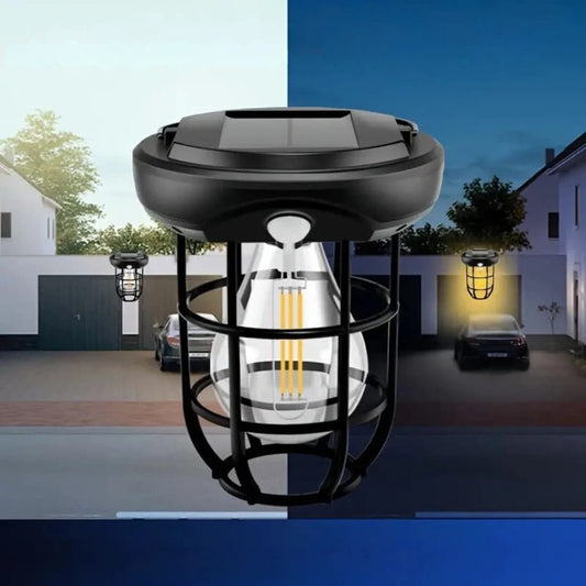 Solar Wall Lights Outdoor,Solar Camping Lights with 3 Lighting Modes &amp; Motion