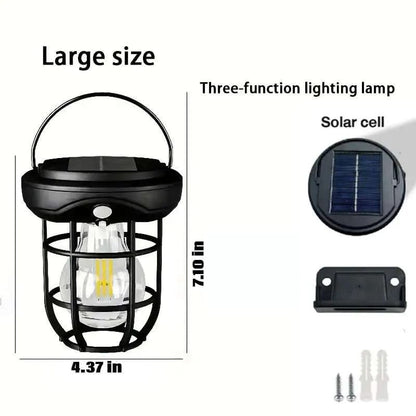 Solar Wall Lights Outdoor,Solar Camping Lights with 3 Lighting Modes &amp; Motion