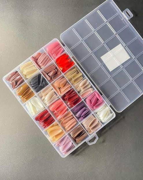 576 Pcs Reusable Fake Nails with Box Beautiful Variety of Colors