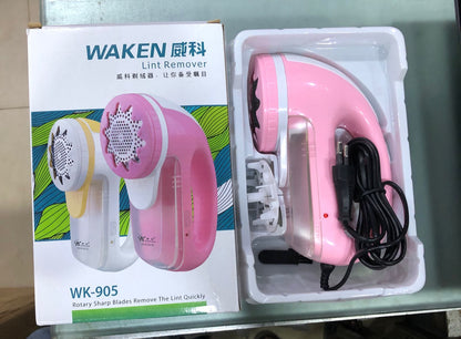 Waken WK-905 Portable Lint Remover Rechargeable With Extra Blade USB Portable Clothes