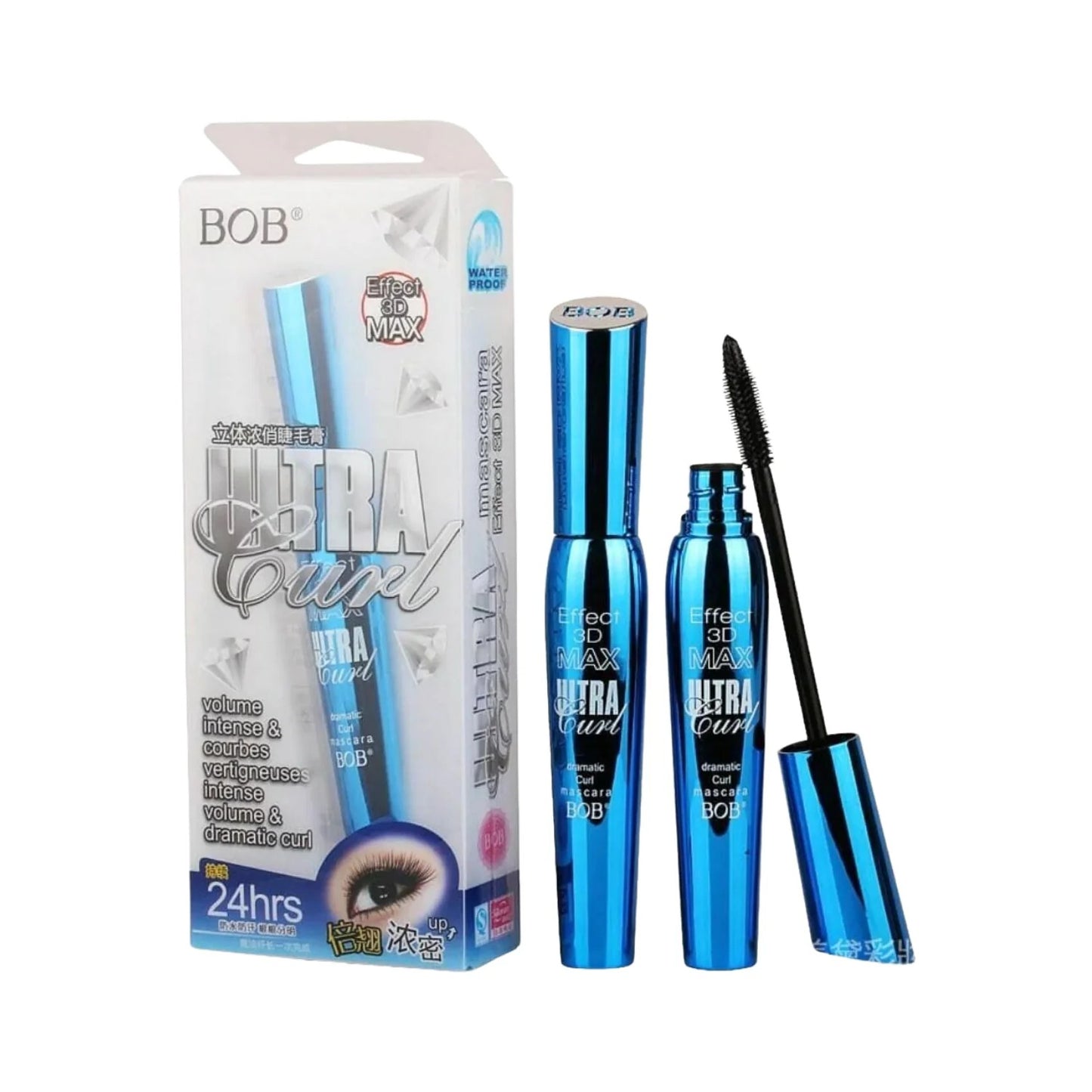 Waterproof BOB 3D Effect Ultra Curl Eye Mascara | Waterproof, Long-lasting, Eyelash