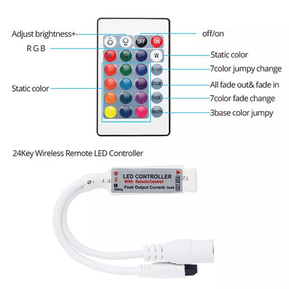 NEW RGB LED Strip 10 meter Top Quality With Remote And 12V