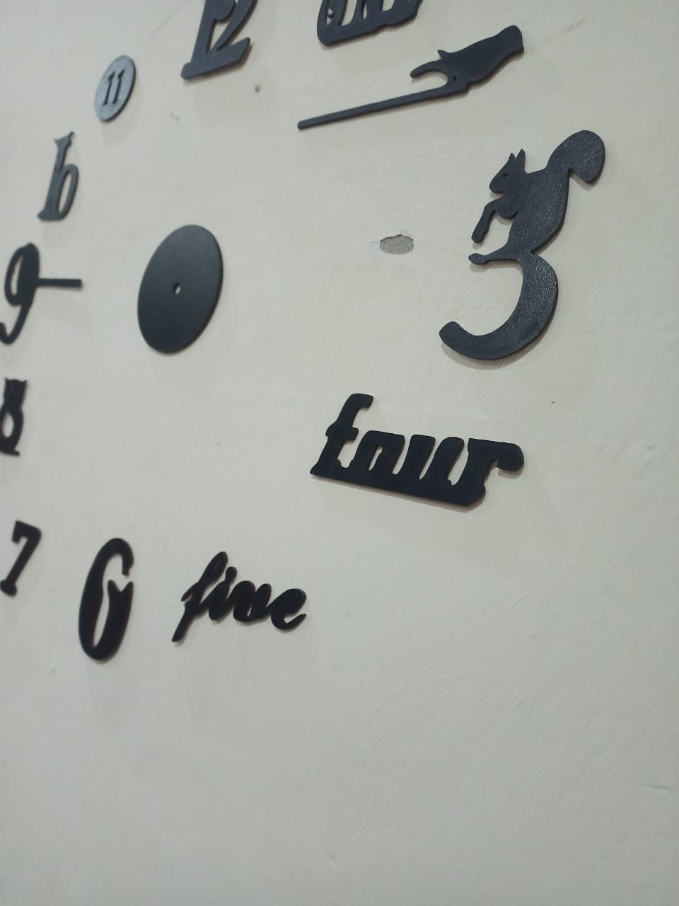 Decorative 3D Clock / DIY Clock Creative 3D Wooden wall clock for