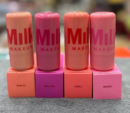 Pack 4 Milk Makeup Blush High Pigment Jelly Tint, Refreshing &amp; Hydrating