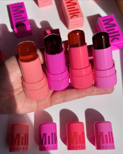 Pack 4 Milk Makeup Blush High Pigment Jelly Tint, Refreshing &amp; Hydrating